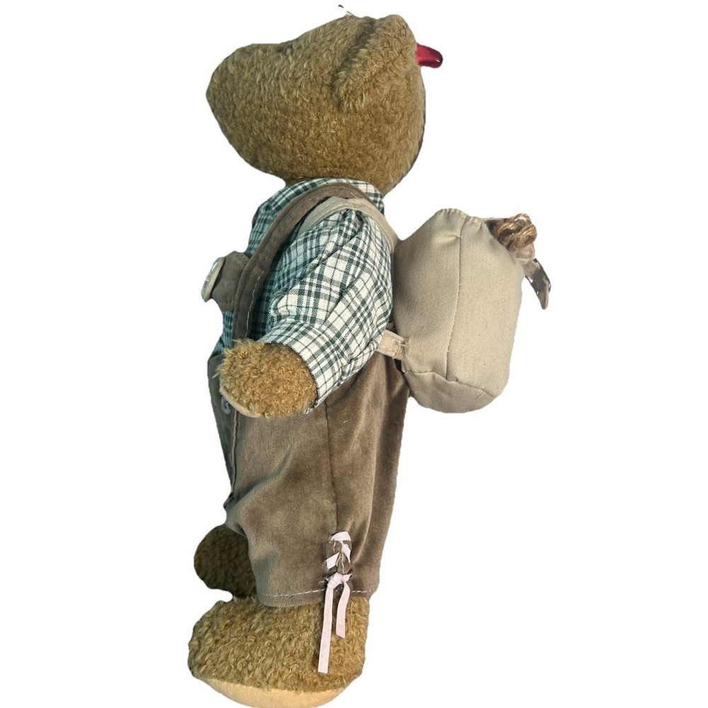 Imeco KG Bavarian Teddy Bear Lederhosen Edelweiss Alpine Souvenir 12 Inch Italy - Picture 7 of 15